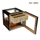 Cave à cigares Cube Noir mat Deluxe Adorini  - 100 cigares - Jagsmoke