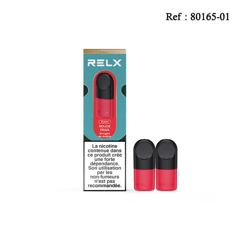 Pod Pro-2 RELX Rouge frais 18mg/mL - Jagsmoke